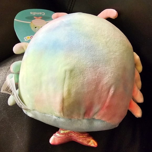Squishmallow Candis the Shrimp Colorful Tie Dye Plush 5 Inch Toy New With Tags - Picture 5 of 11